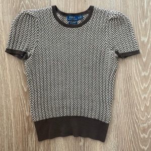 POLO RL 100% wool short sleeve sweater
